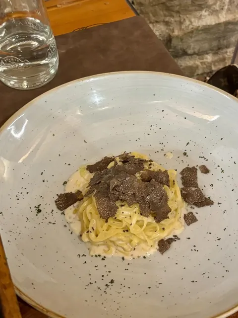 High-quality steak and truffle pasta