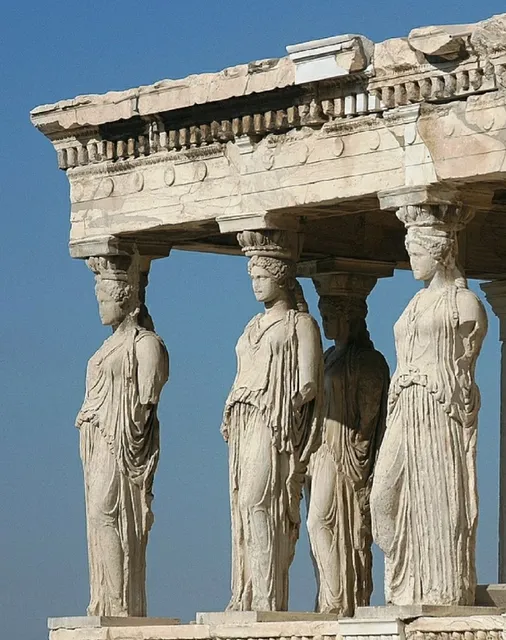 The Erechtheion: Athens' ArchitecturalMarvel with the Famous Caryatids