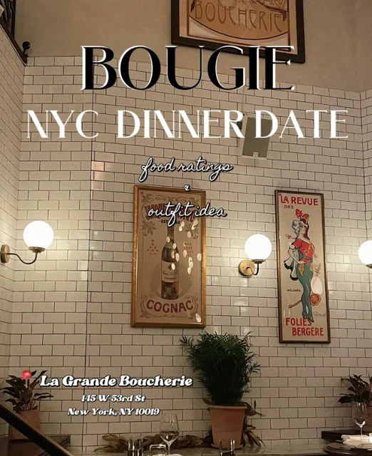 🥂✨ Bougie Dinner Date in NYC: La Grande Boucherie 🍽️💖