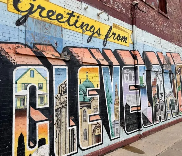 ✉️ Greetings from Cleveland Mural 