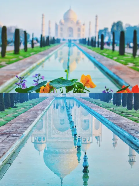 Agra: Where Love is Etched in Stone  🌹 Taj Mahal - A Tear on the Chee