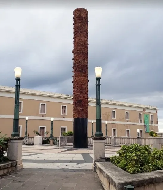 Hard to miss this tall totem pol