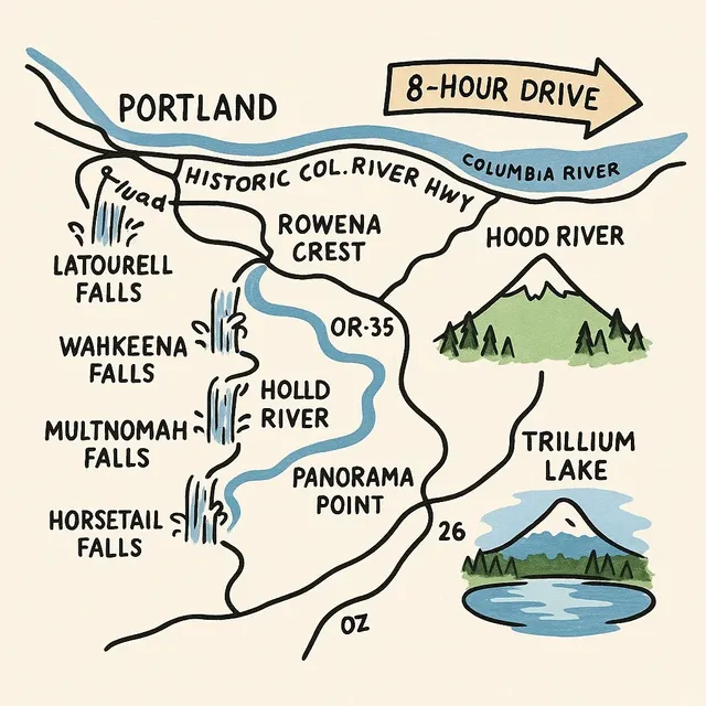 Portland, Oregon Day Trip Guide | Waterfalls, Snowy Mountains & Lakes