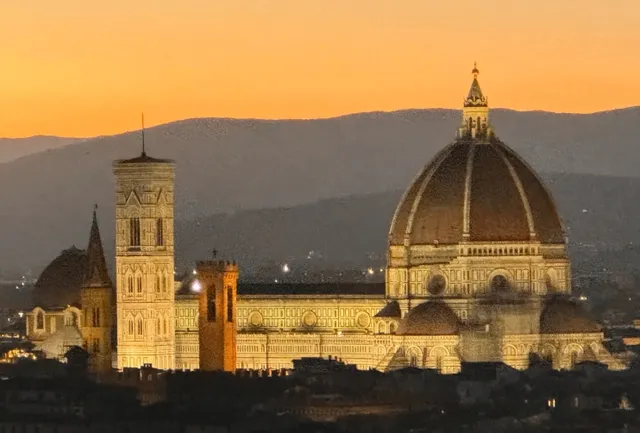 The stunning sunsets in Florence