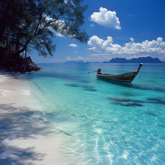 The sea water in Phuket is as blue as gemstones