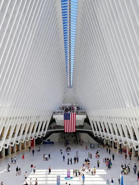 White Bird Train Station Rises at the World Trade Center Site