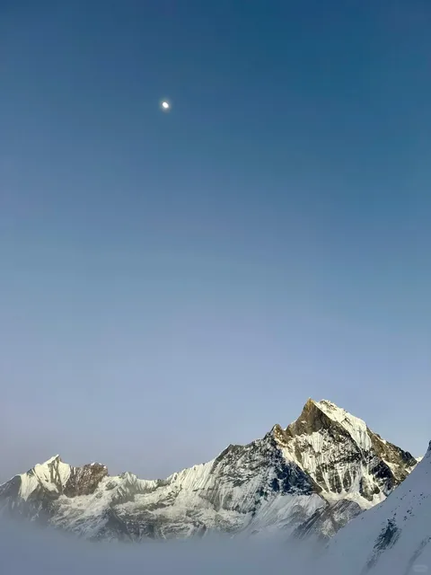 Annapurna Base Camp Trek--Encountering the Golden Summit at Sunrise