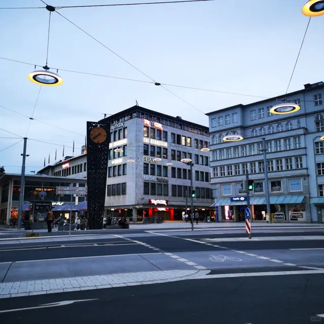 🌙 Nighttime in Bielefeld: Where History Meets Moonlight