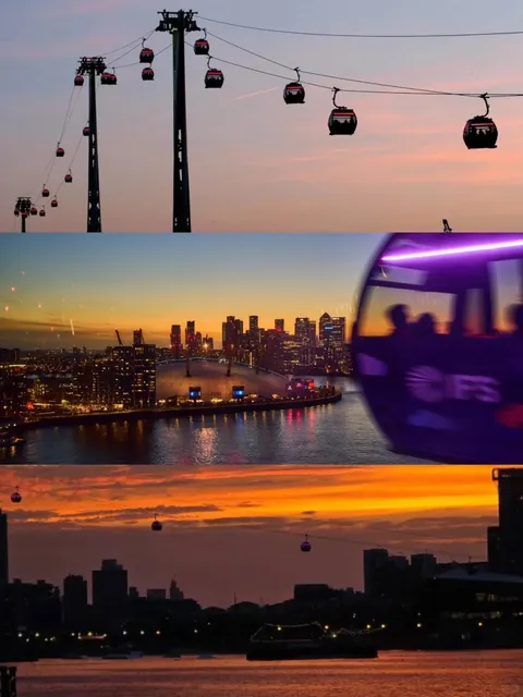 🇬🇧 The Best £7 You'll Spend in London | Sunset Cable Car Ride 🌇✨