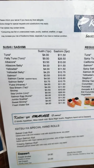 Every dish is amazing! Katsu-Ya Seattle