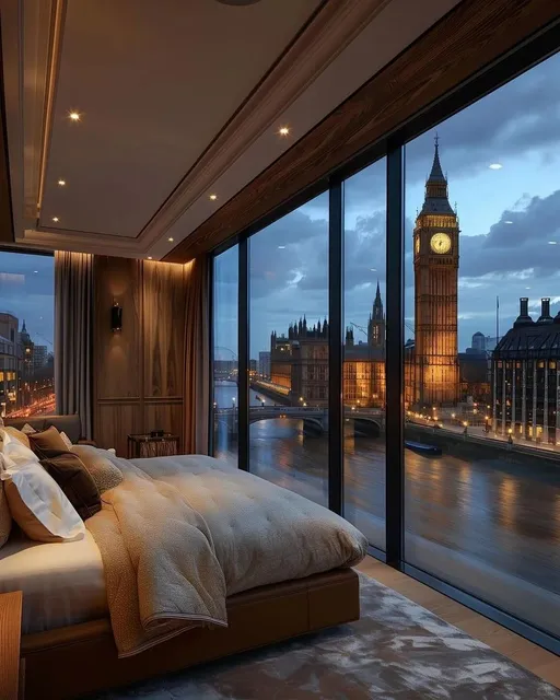 Falling Asleep with London's Landmarks Right Outside Your Window！✨🏙️