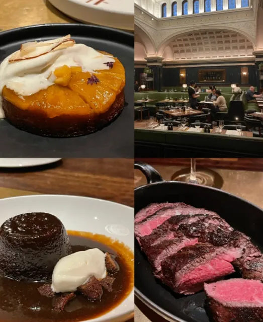 The dessert at this British steakhouse in New York is amazing!!!