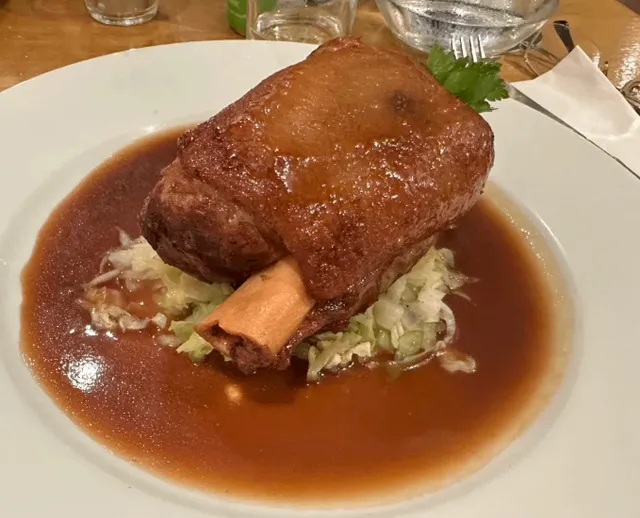 After tasting the pork knuckle 🖤, I was moved to tears!