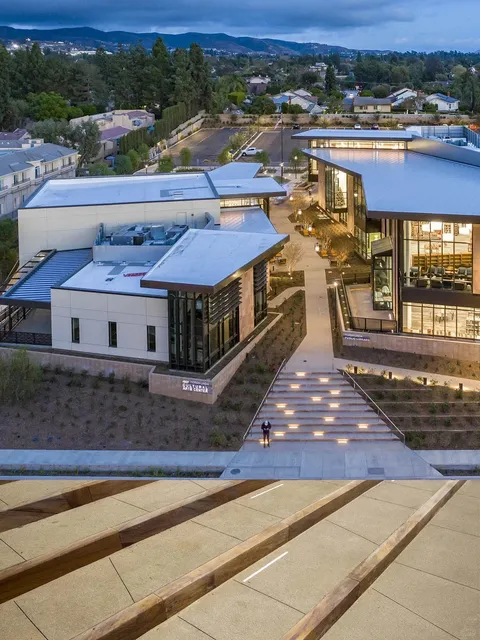 ✨ California's "Shape-Shifting" Library Plaza  