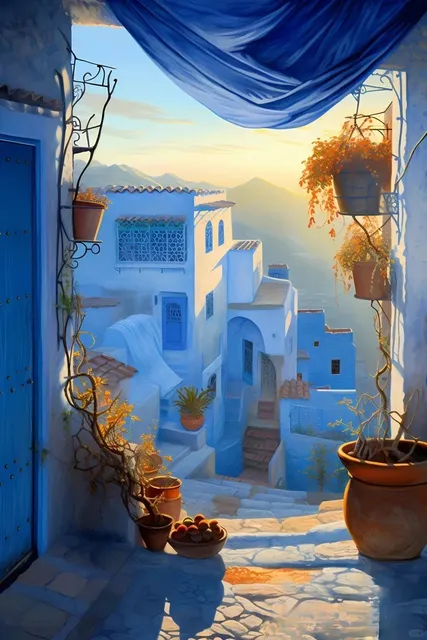 A Moroccan Small Town 🏞️🏰💙（1）