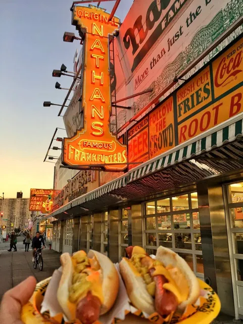 New York  hotdog--Nathan's Famous