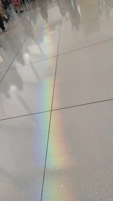 My Fatigue Melted Away by the Airport’s Light. 🌈✈️