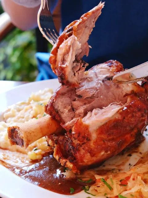 This is the best German roasted pork knuckle! 