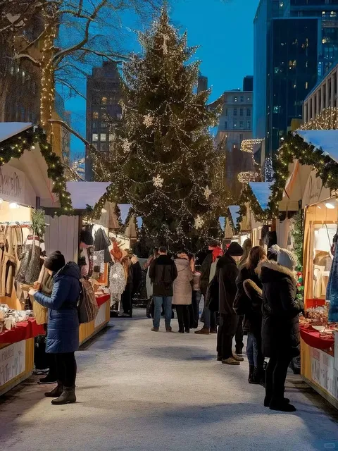 🎄New York Columbus Circle Holiday Market