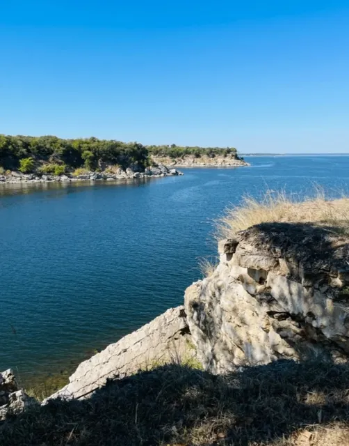 Pretending to See the Sea at Eisenhower State Park Near Dallas