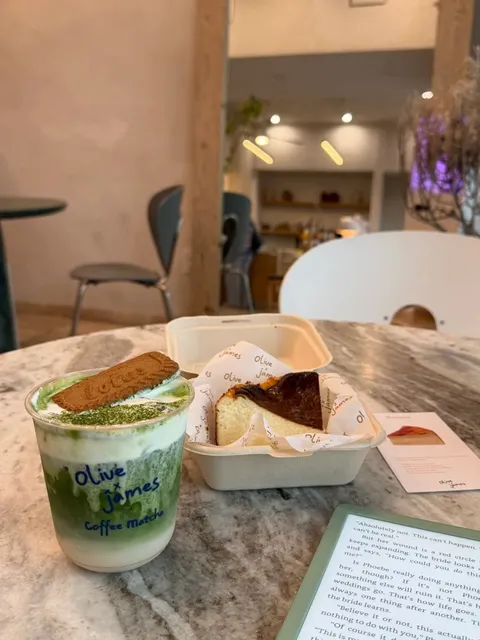 LA | Olive & James ☕️ Japanese Matcha & Basque Cheesecake