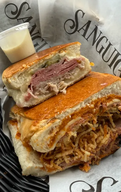The Beef Version Beats Cubano the Second You Bite the Crunchy Strip! 