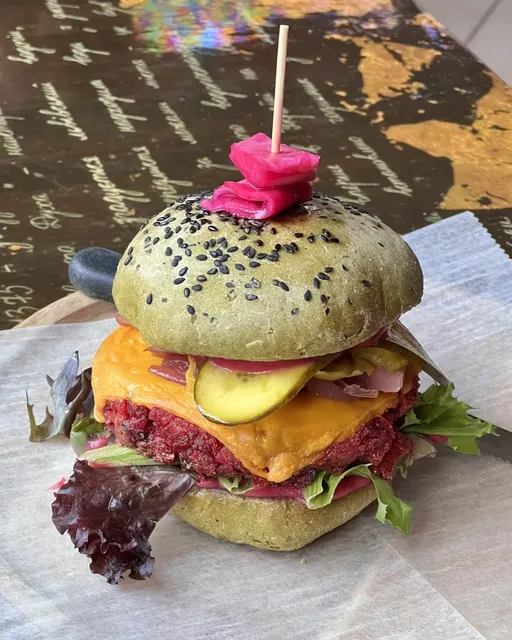 Ukrainian 🌸 Pink Burger Only Found in Chicago