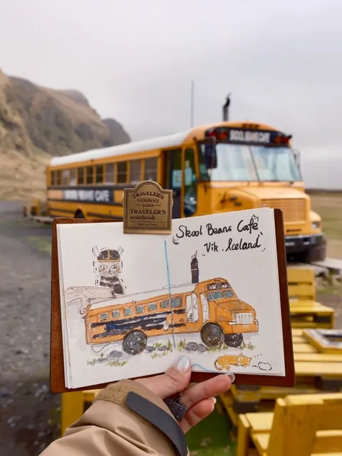 Vintage Coffee Bus in Iceland 🚌
