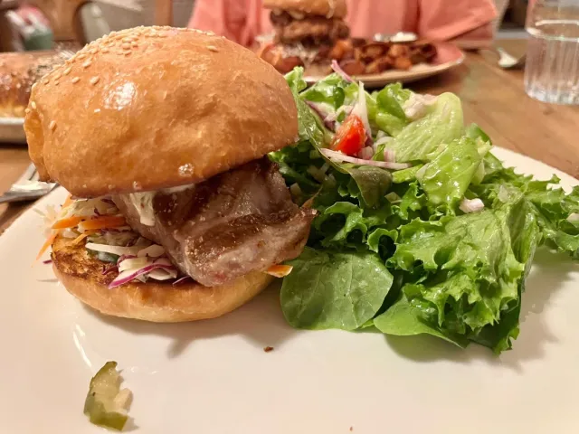 Good service, great food, too loud when musician is indoors