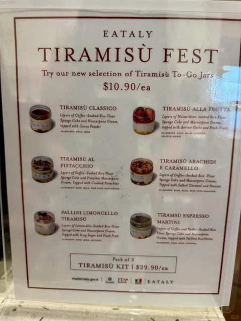 ​​Tiramisu Lovers Alert! Don't Miss Eataly's Limited-Time Pop-Up‼️​​