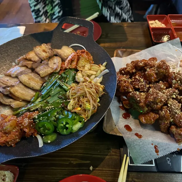 Even a downpour can't stop me from having Korean food