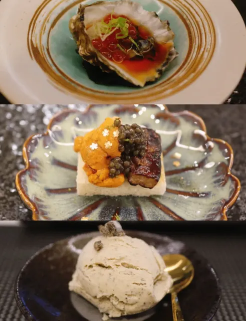 The affordable Omakase even has white truffle ice cream❗