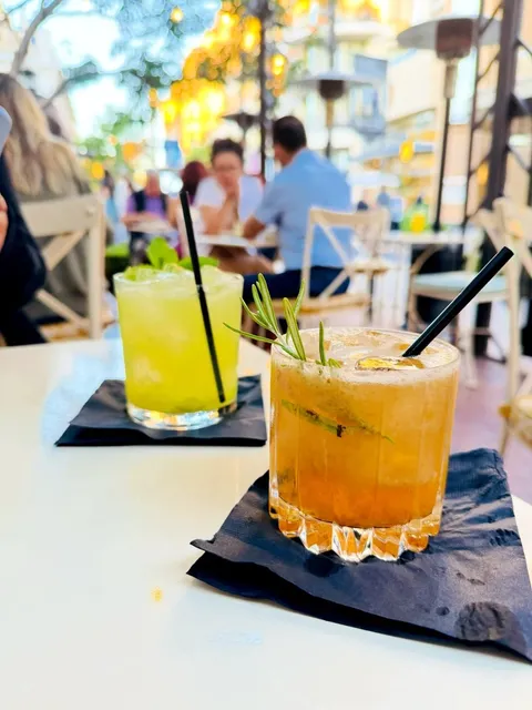 A Bustling Outdoor Italian Restaurant