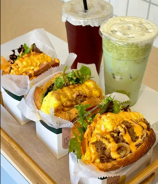  New York  Hot Pot Beef Explosion Egg Sandwich--Sammich Shop