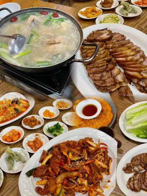   A bowl of Korean Ginseng Chicken Soup 