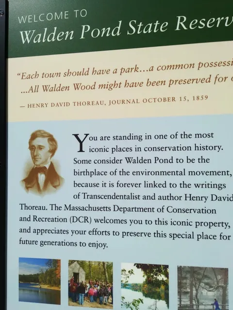 Walden Pond in Concord, a Boston Town