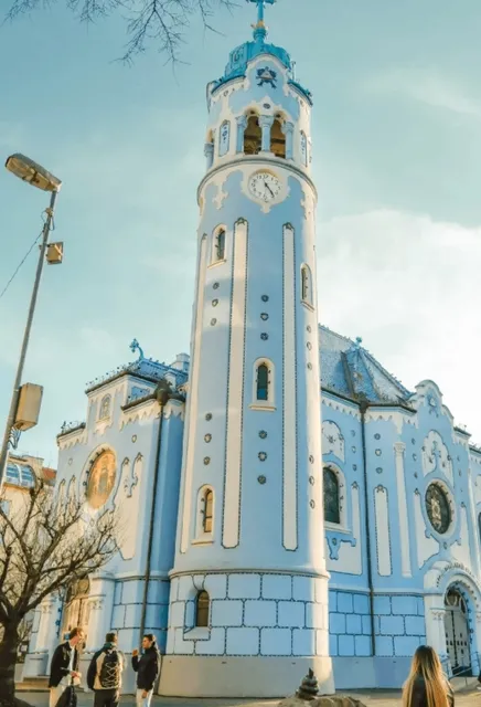 The dreamy blue church that feels like it's straight out of a fairy ta