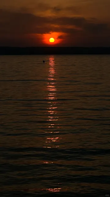 Sunset over Seneca Lake in Upstate New York's Finger Lakes 🌅