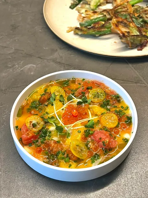 Berlin | Korean Bistro: Best Seafood Scallion Pancake Ever 🥂🦪